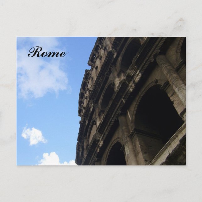 Cartão Postal coliseu romano (Frente)