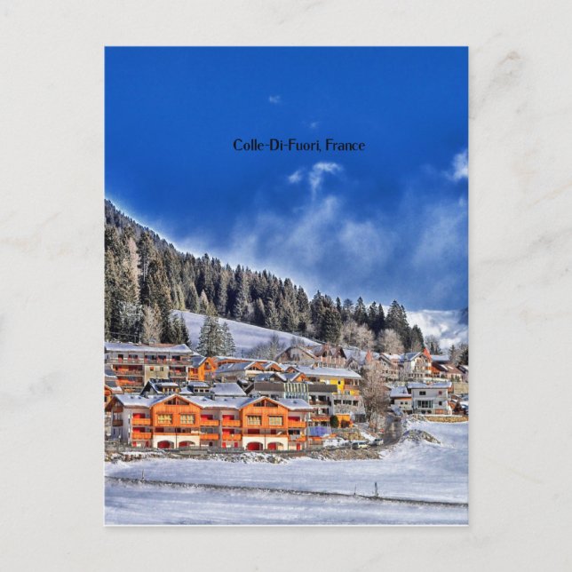 Cartão Postal Colle-Di-Fuori, França, (Frente)