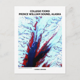 Cartão Postal College Fjord Prince William Sound Alaska