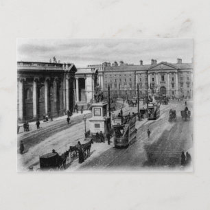 Cartão Postal College Green, Dublin, c.1900