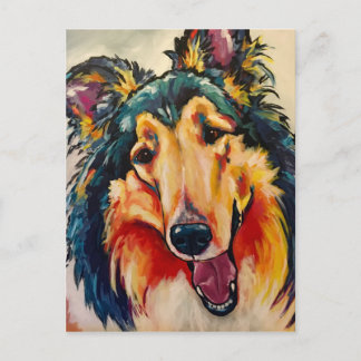 CARTÃO POSTAL COLLIE 3