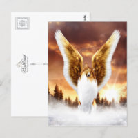 Collie Angel no inverno Sunset