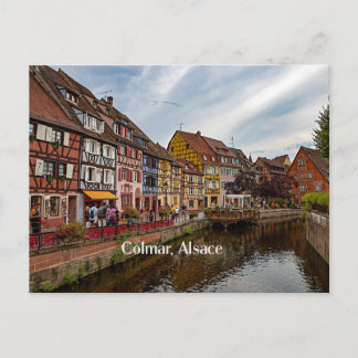 Cartão Postal Colmar, Alsace, fotografia cênica da França