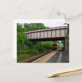 Cartão Postal Colne Bound Train Leaving Burnley Barracks Railway