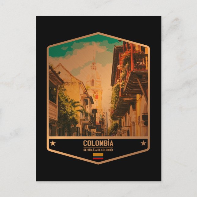 Cartão Postal Colômbia (Frente)