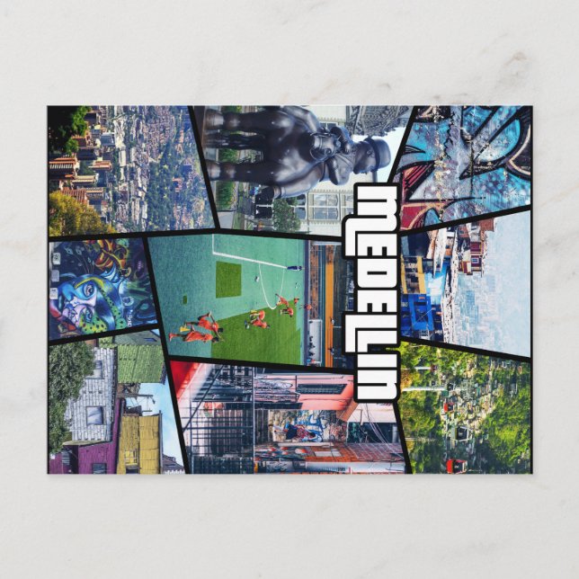 Cartão Postal Colômbia Antioquia Medellin (Frente)