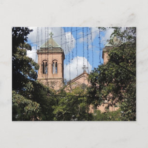 Cartão Postal Colômbia-Plaza Bolivar-Medellin-Iglesia