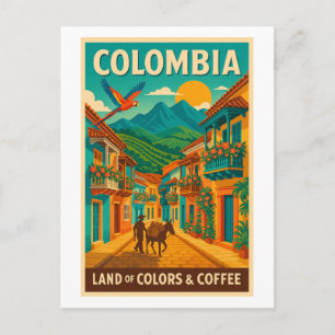 Cartão Postal Colômbia – Terra de Cores & Café