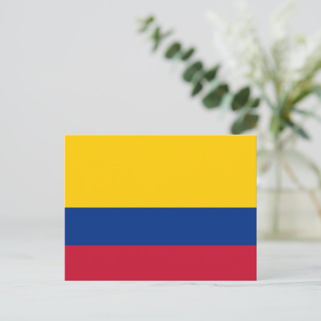 Cartão Postal Colombian flag (Em pé/Frente)