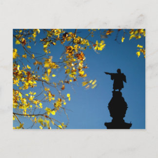 Cartão Postal Colombo Monument, Barcelona, Espanha