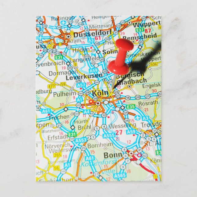 Cartão Postal Colônia, Alemanha (Frente)