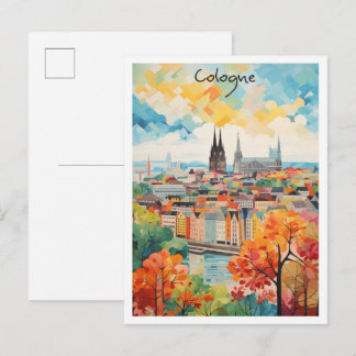 Cartão Postal Colônia Alemanha Arte Viagem