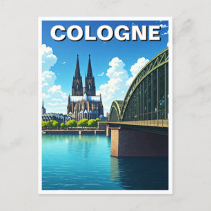 Cartão Postal Colônia Alemanha Viagem