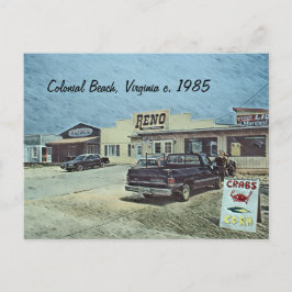 Cartão Postal Colonial Beach, Virginia c. 1985