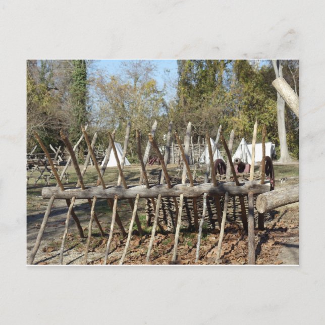 Cartão Postal Colonial Williamsburg Campsite (Frente)