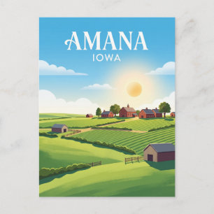 Cartão Postal Colônias Amana EUA