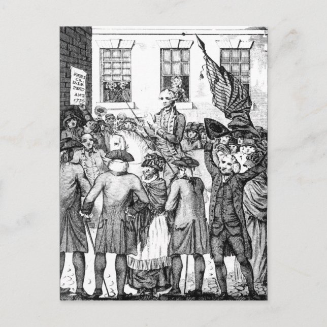 Cartão Postal Colonistas Americanos Declararam-se (Frente)