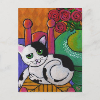 Cartão Postal Coloque o gato
