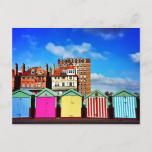 Cartão Postal Color - Brighton Beach Huts