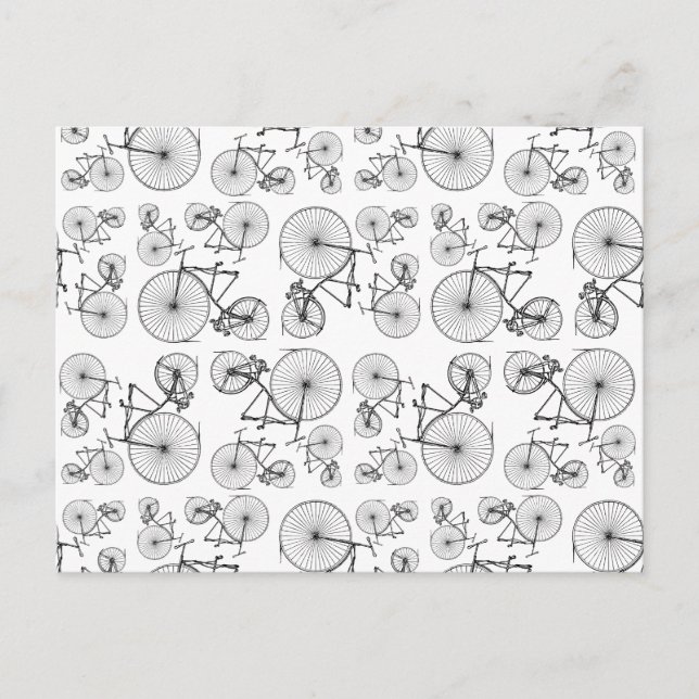 Cartão Postal Color PERSONALIZADA de Bicicletas de Velocipede An (Frente)