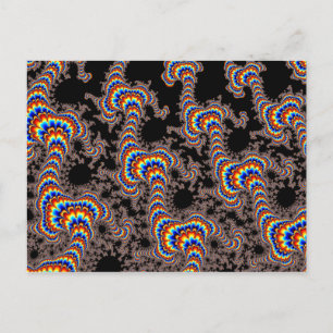 Cartão Postal Color Run - Arte Fractal