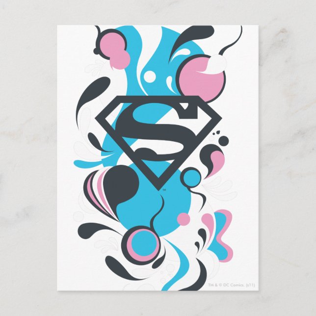 Cartão Postal Color Splash Blue (Frente)