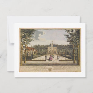 Cartão Postal Coloração 1760 Impressão Kasteel De Essenburg