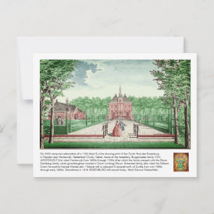 Cartão Postal Coloração 1760 Impressão Kasteel De Essenburg, 202