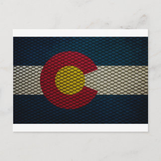 Cartão Postal Colorado Flag Expandiu Metal Incrível
