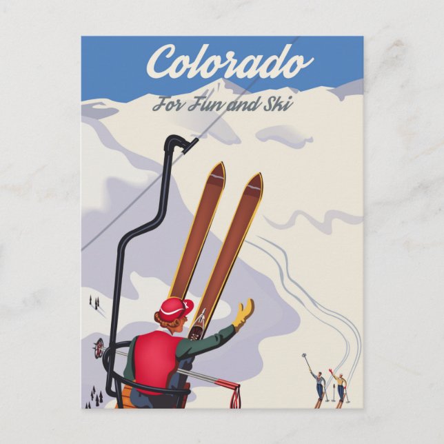 Cartão Postal Colorado for Fun and Ski (Frente)