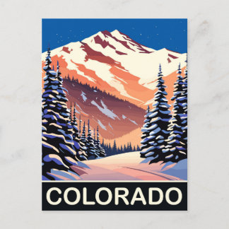Cartão Postal Colorado na Neve, Viagem Antiga