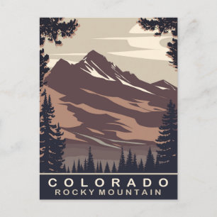 Cartão Postal Colorado, Rocky Mountain, Viagem