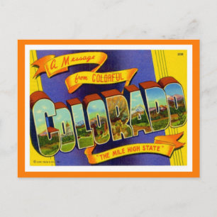 Cartão Postal Colorado Saudações Dos Estados Unidos