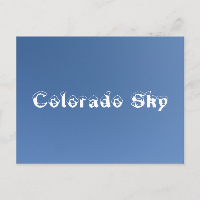 Cartão Postal Colorado Sky (Frente)