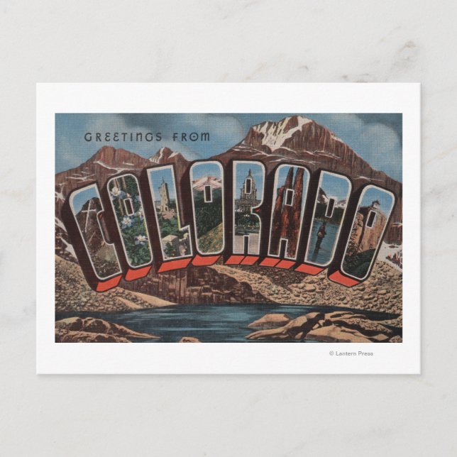 Cartão Postal ColoradoLarge - Letra ScenesColorado (Frente)