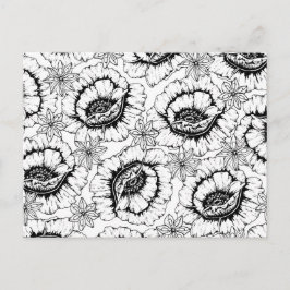 Cartão Postal Colore As Suas Próprias Flores De Anemia