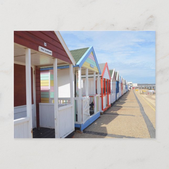 Cartão Postal Colorful Beach Huts (Frente)