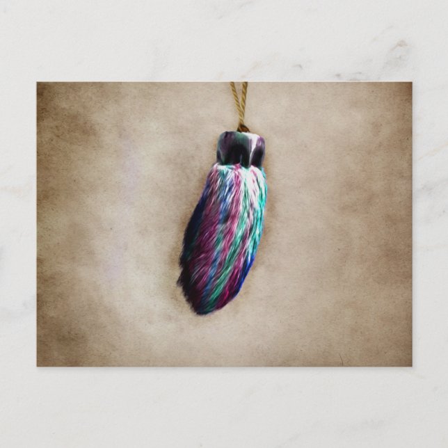 Cartão Postal Colorful Lucky Rabbit's Foot (Frente)