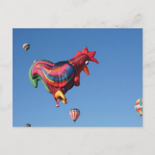 Cartão Postal Colorful Roostesr