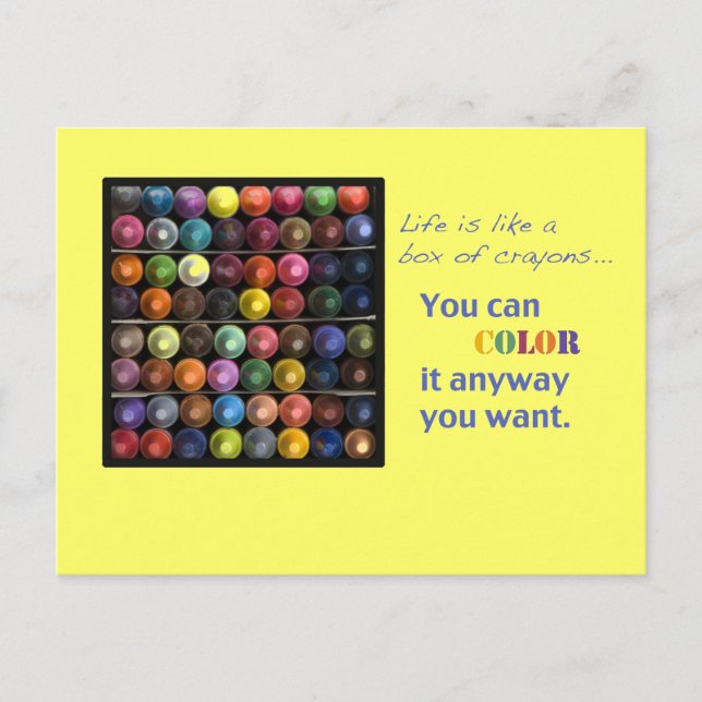 Cartão Postal colori-o como quiser (Frente)