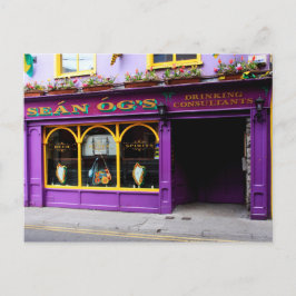 Cartão Postal Colorida Irish Pub