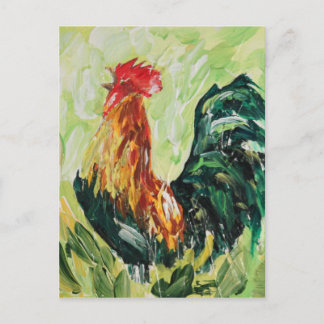 Cartão Postal Colorida Keith, o Rooster