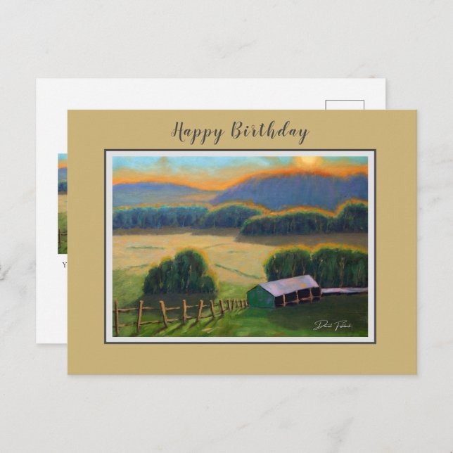 Cartão Postal Colorida Missouri Ozark Mountain Birthday (Frente/Verso)