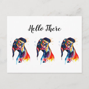 Cartão postal Colorido Dachshances