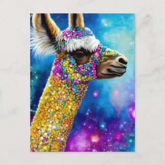 Cartão Postal Colorido de Alpaca