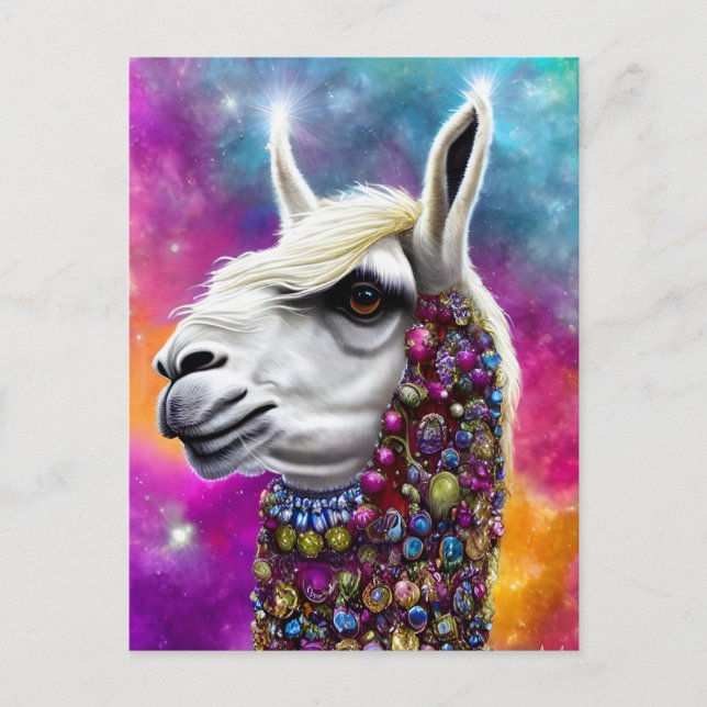 Cartão postal Colorido de Llama (Frente)