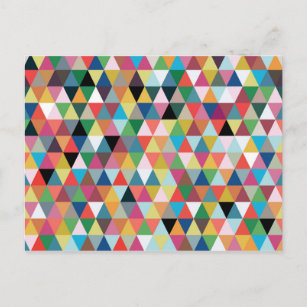 Cartão postal Colorido Geométrico Kaleidoscope