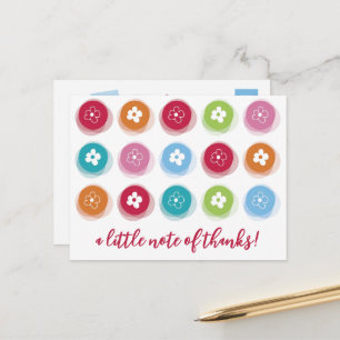 Cartão Postal Coloridos Pontos de Daisy Difusos Aniversário Infa