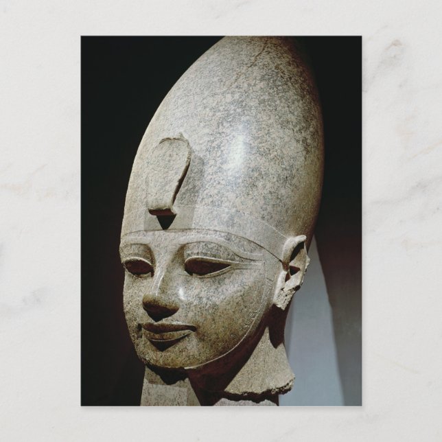 Cartão Postal Colossal head of Amenhotep III, from al-Qurnah (Frente)