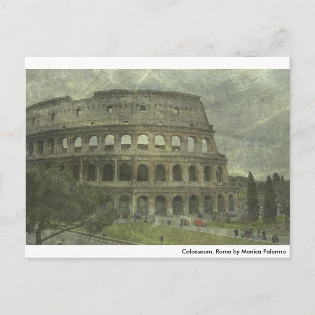 Cartão Postal Colosseum, Roma (Frente)